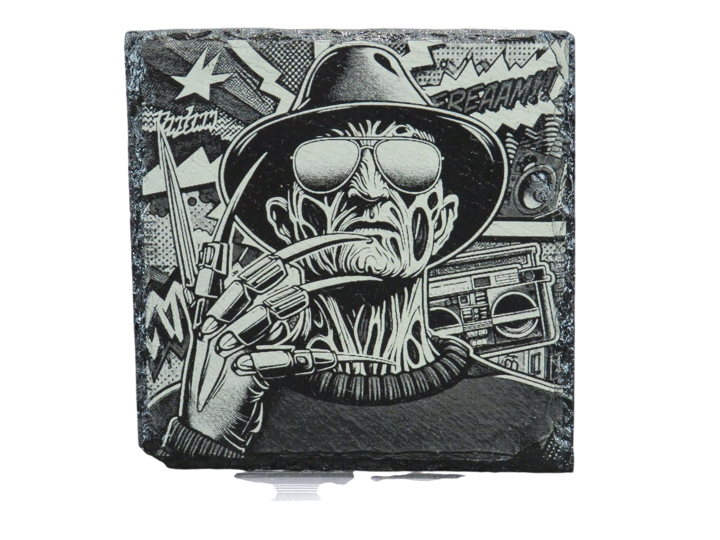 Laser Engraved Slate Coaster - FR2