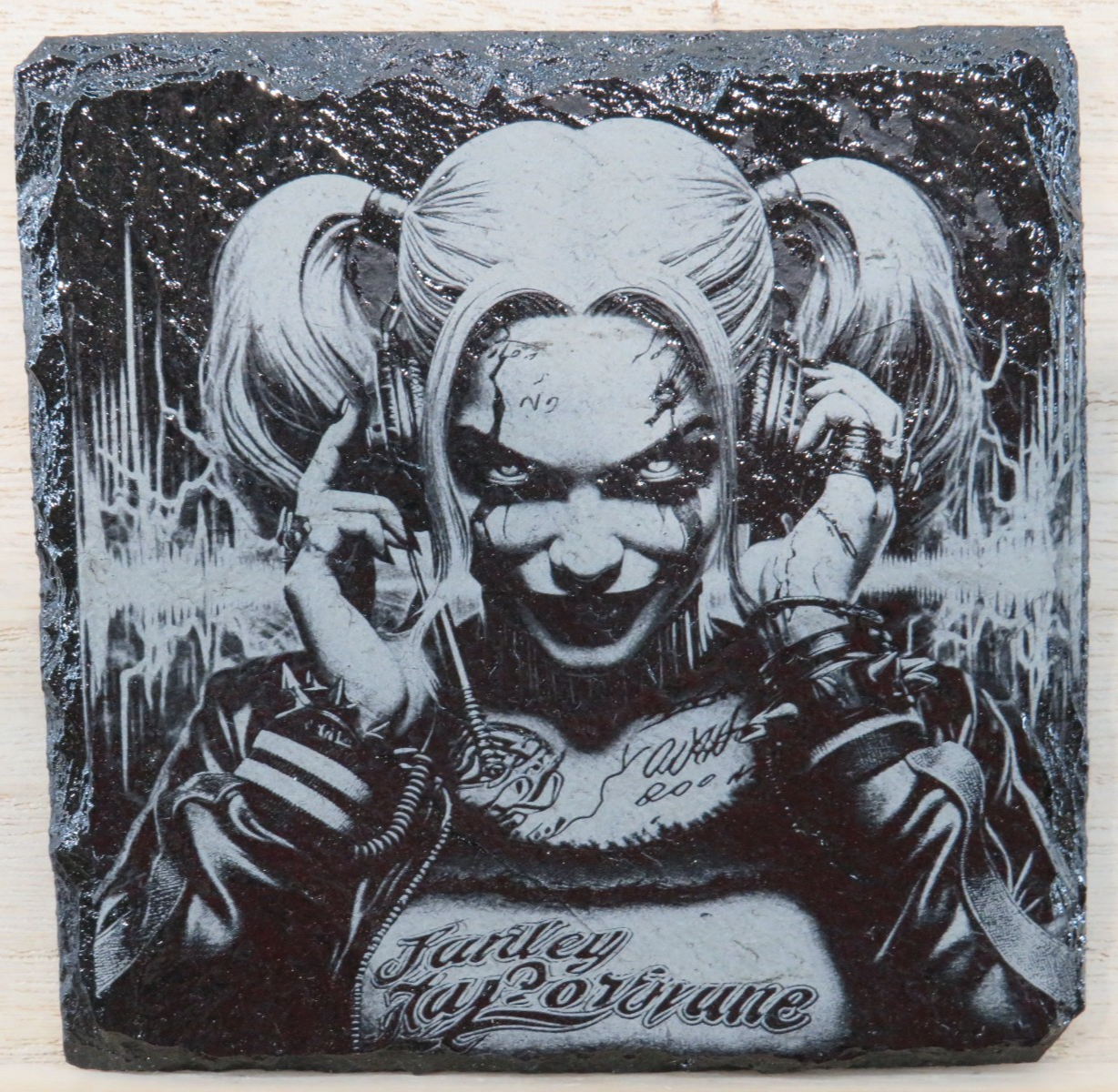 Laser Engraved Slate Coaster - HQ3