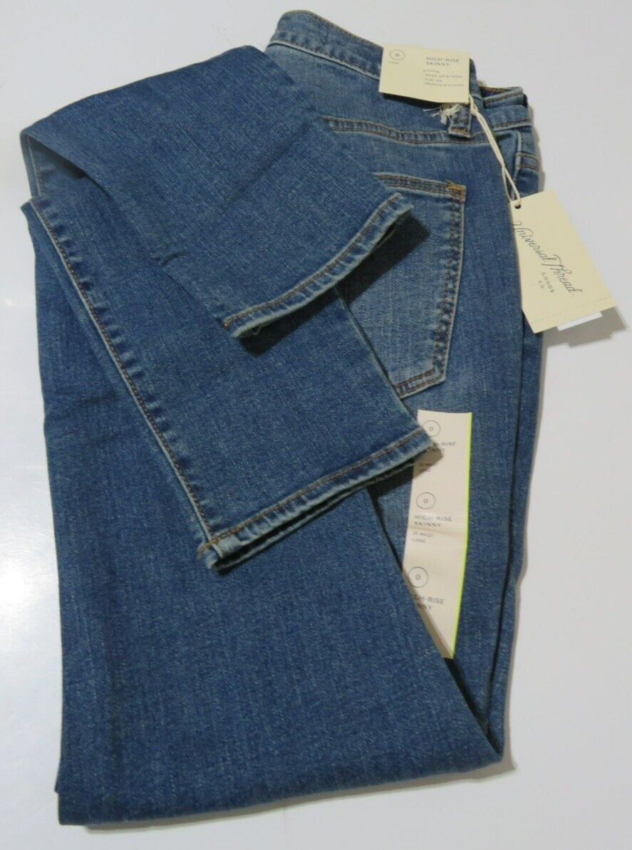 Universal Thread Women's High-Rise Skinny Jeans - Size 0 Long - Medium Blue
