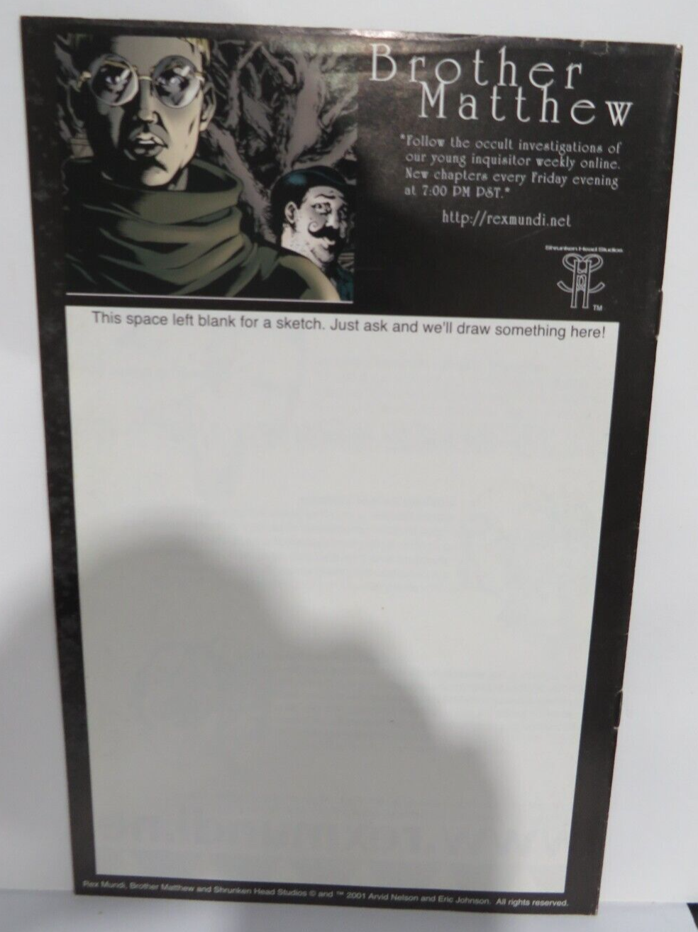Rex Mundi Convention Preview #1 2001 Comic Book