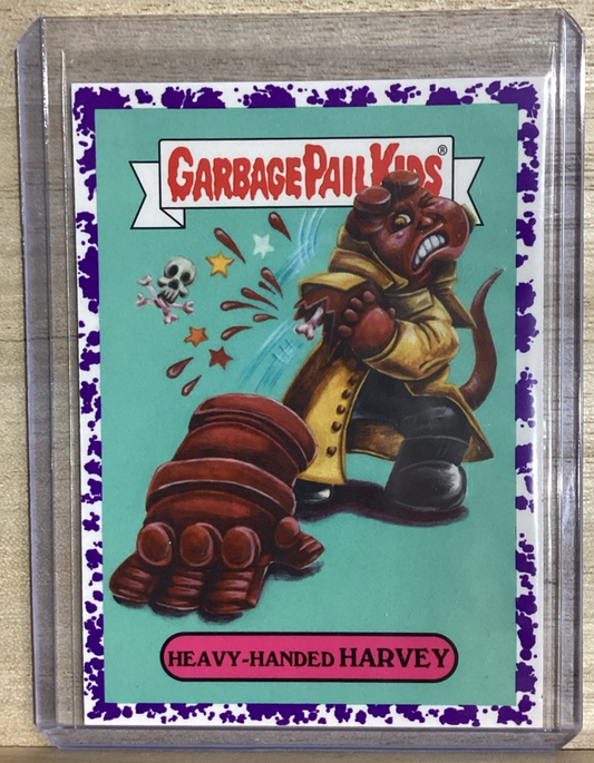 2018 Topps Garbage Pail Kids - Heavy Handed Harvey - Purple