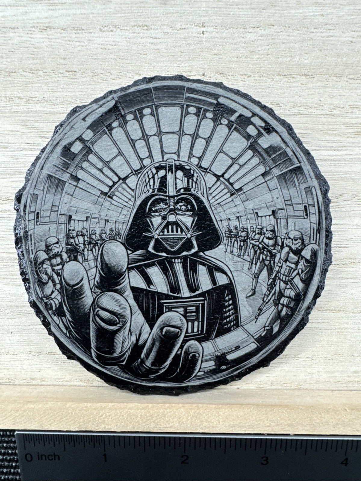 Laser Engraved Slate Coaster - DV2
