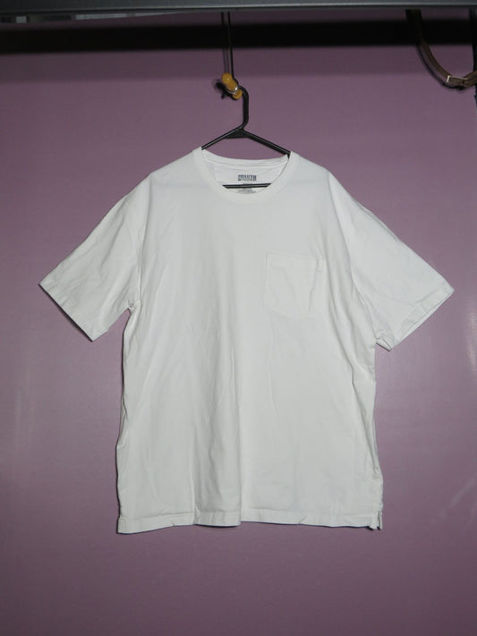 Duluth Trading Co T Shirt - Men's XL Longtail - Short Sleeve Crewneck White