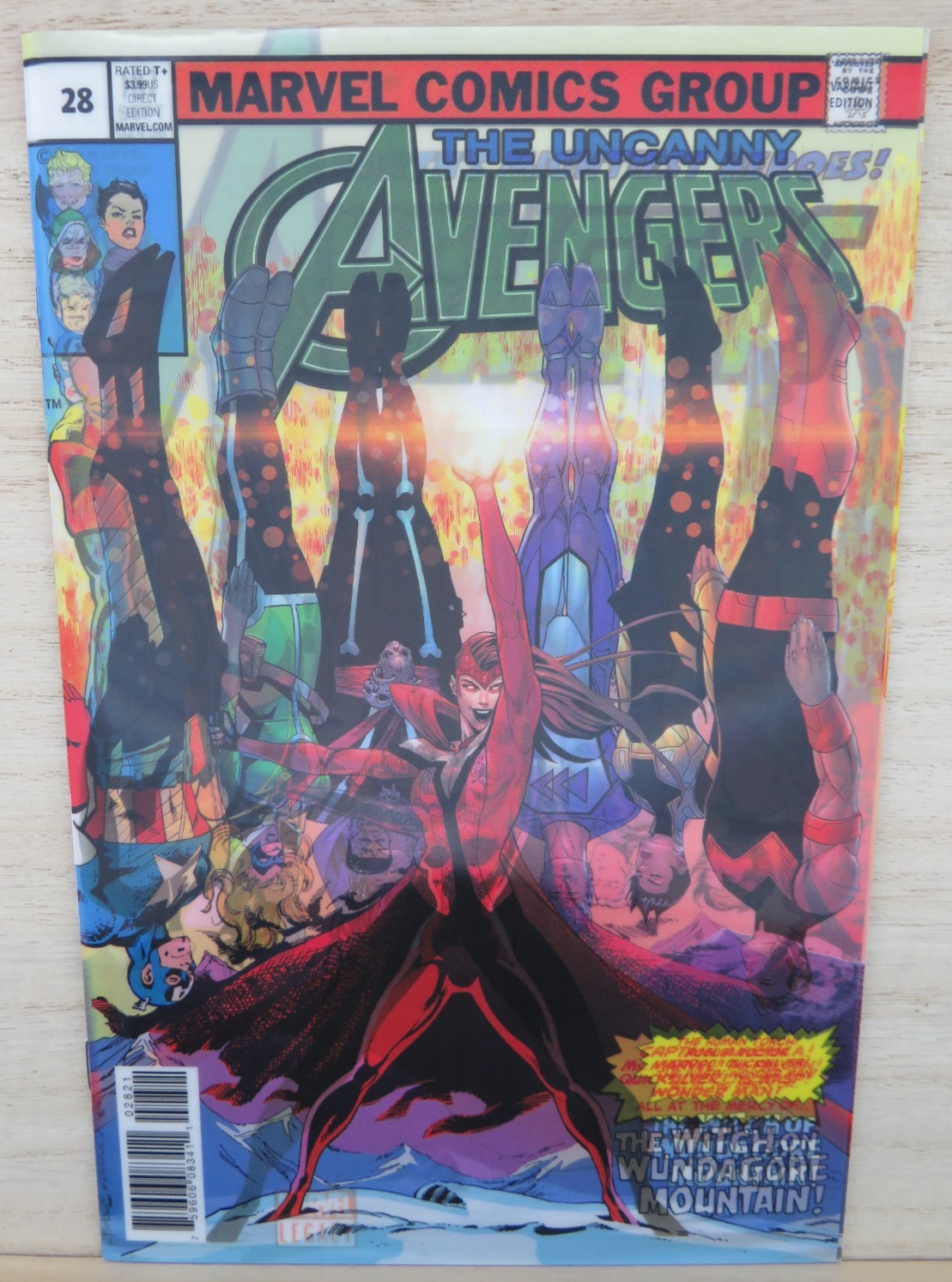 The Uncanny Avengers #28 Lenticular Homage #187 - 2017 Marvel Comic