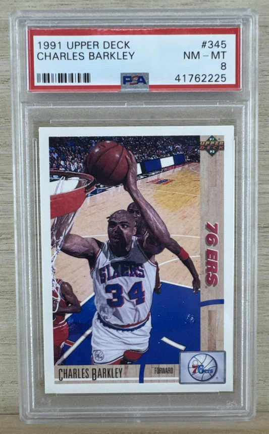1991 Upper Deck - Charles Barkley #345 - PSA 8