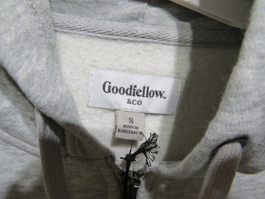 Goodfellow & Co Gray Hooded Ultra-Soft Fleece Sweatshirt - Size Small