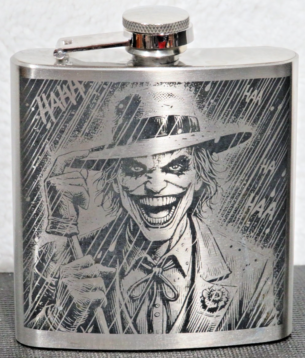 Laser Engraved Stainless Steel Flask - JK2