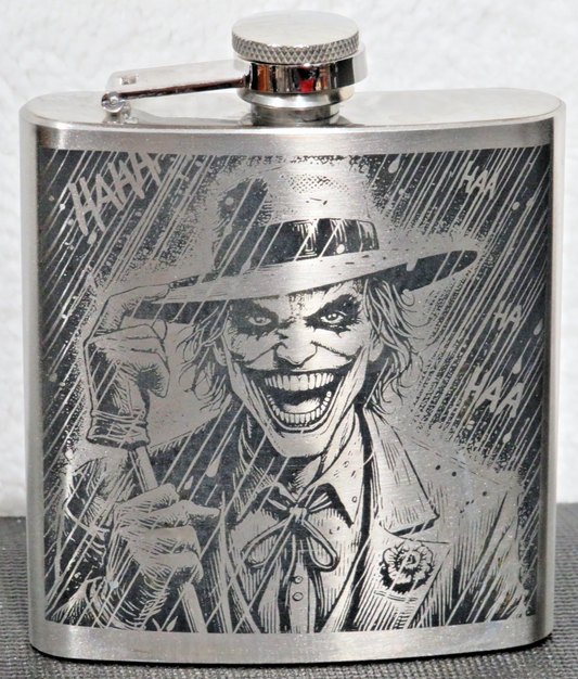 Laser Engraved Stainless Steel Flask - JK2