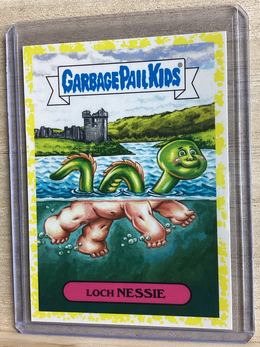 2018 Garbage Pail Kids - Loch Nessie - Yellow