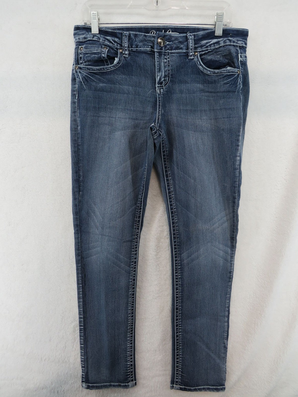 Red Camel Jeans Women's Size 13 - Embroidered Back Pocket Rhinestone Blue