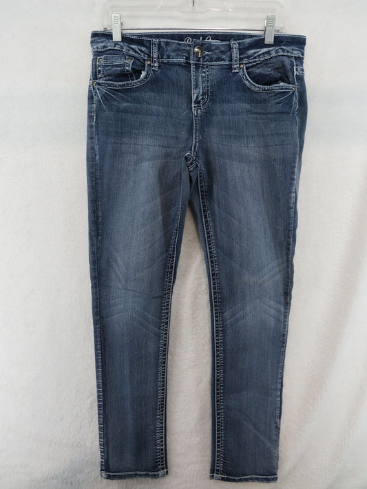 Red Camel Jeans Women's Size 13 - Embroidered Back Pocket Rhinestone Blue