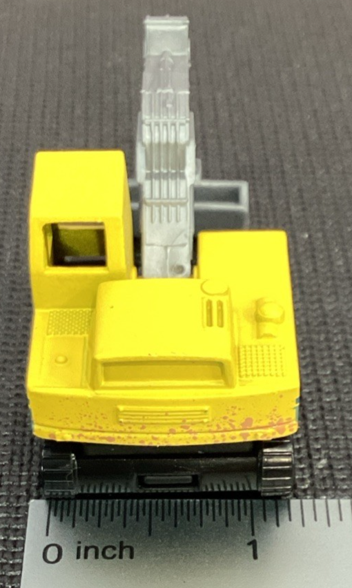 1980 Matchbox Excavator X-4970 Construction Vehicle Yellow Mini