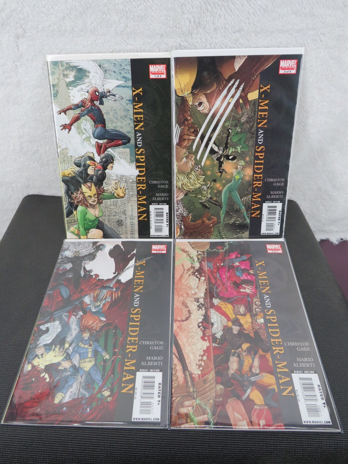 X-Men and Spiderman #1-4 - Marvel Comics - 2009 - Complete Set