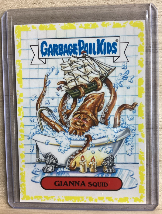 2018 Garbage Pail Kids - Gianna Squid - Yellow