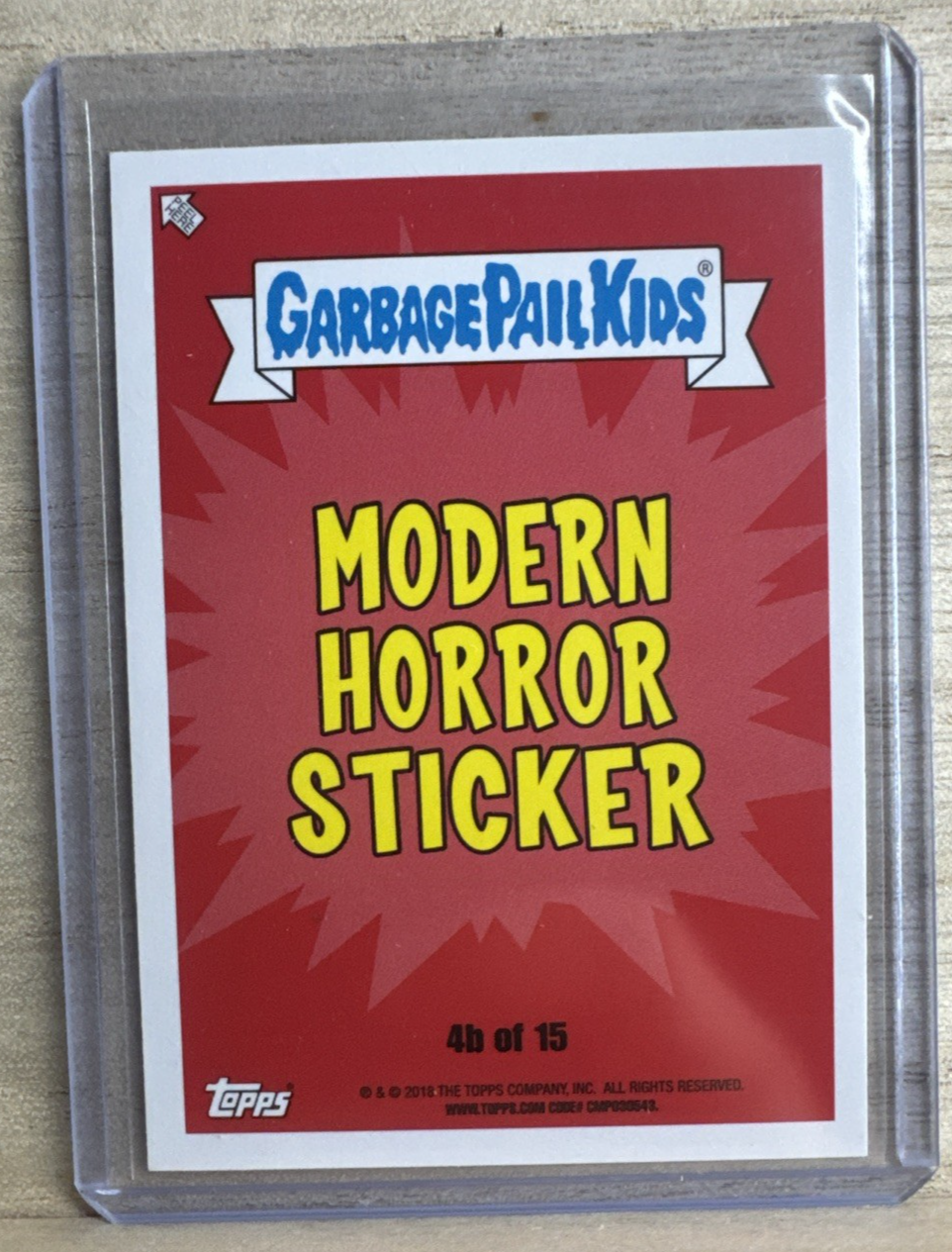 2018 Topps Garbage Pail Kids - Plan Chet