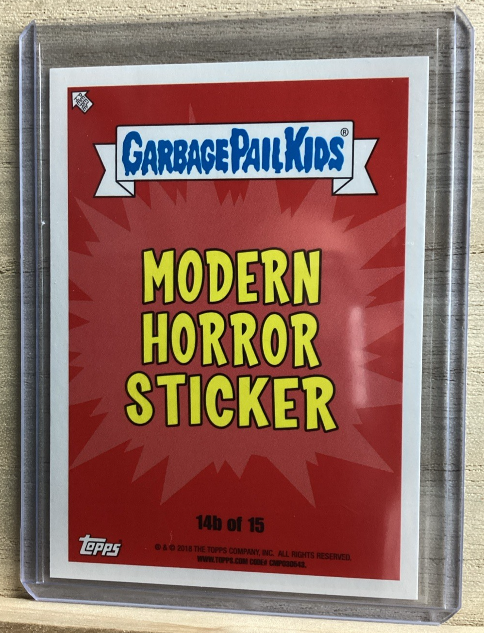 2018 Topps Garbage Pail Kids - Hollow Dean