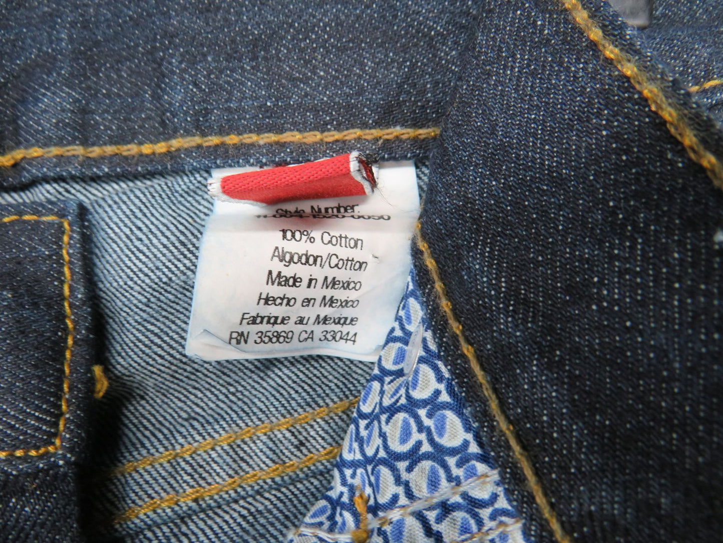 John B Stetson Jeans Men's W30 L36 Standard Straight Leg Indigo Work Denim 1520