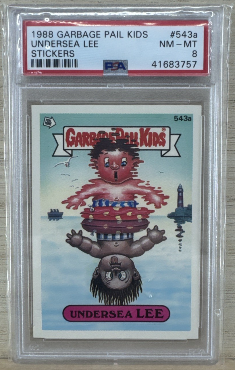 1988 Topps Garbage Pail Kids - Undersea Lee #543a - PSA 80