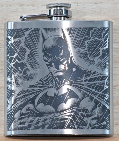 Laser Engraved Stainless Steel Flask - BM