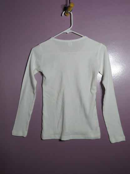 Bay Beauty Thermal Shirt - Women's Small - Long Sleeve Faith Cross Graphic