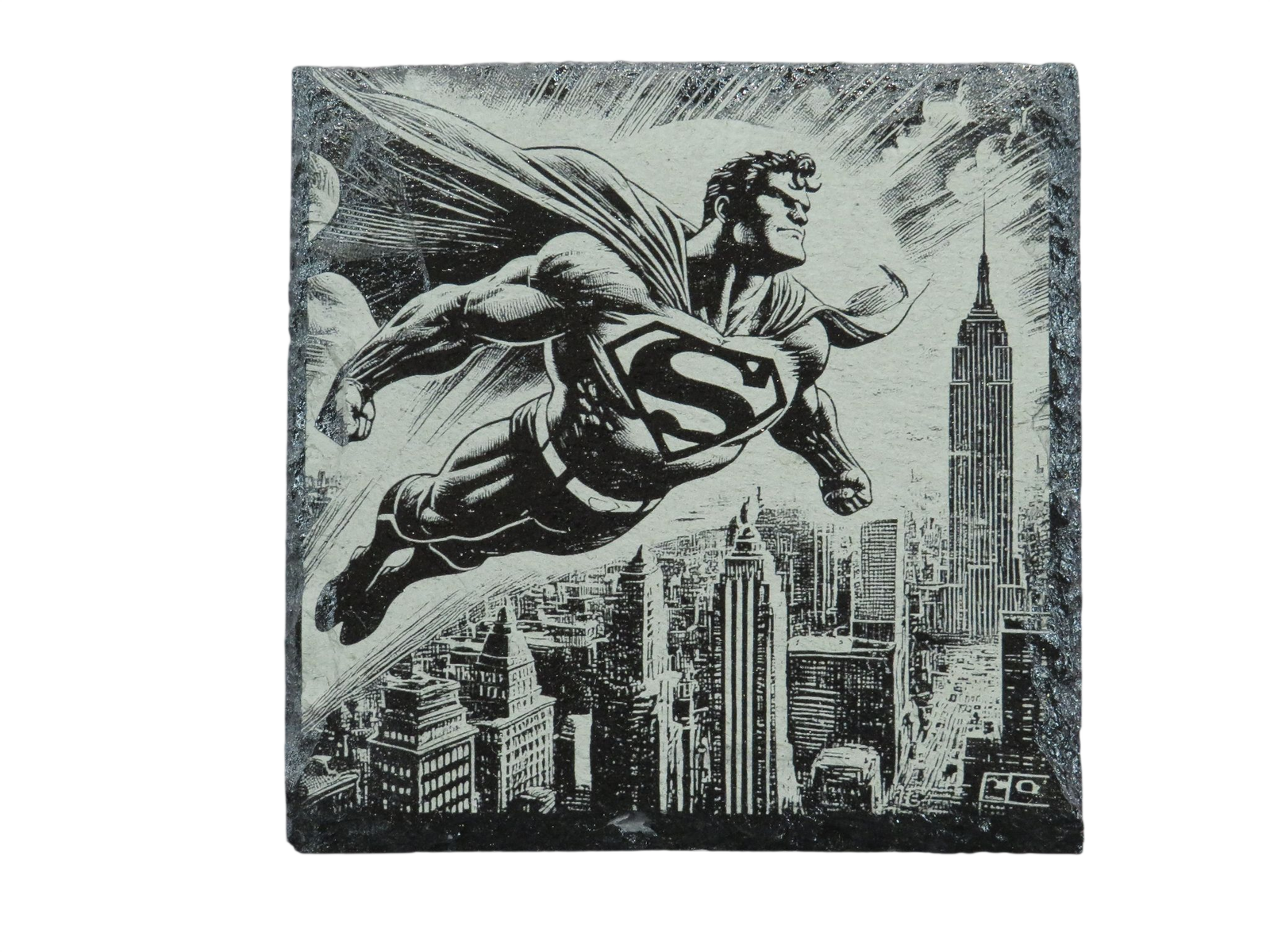 Laser Engraved Slate Coaster - DC4