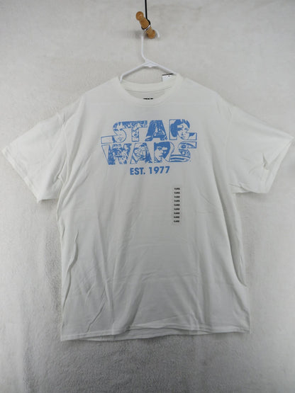 Star Wars T-Shirt - Men's XL White Short Sleeve Graphic0