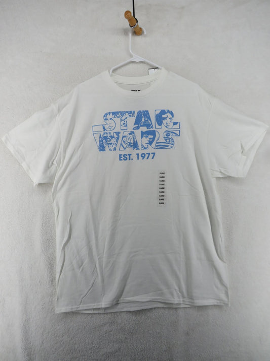 Star Wars T-Shirt - Men's XL White Short Sleeve Graphic0