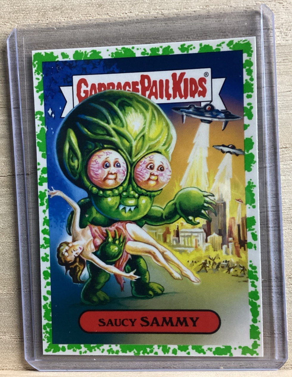 2018 Topps Garbage Pail Kids - Saucy Sammy - Green