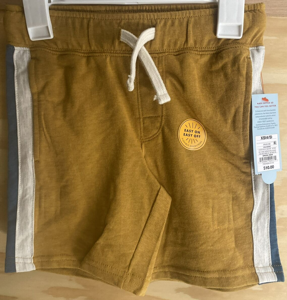 Cat & Jack Boys Shorts Brown Flexible Drawstring - Size XS 4/5