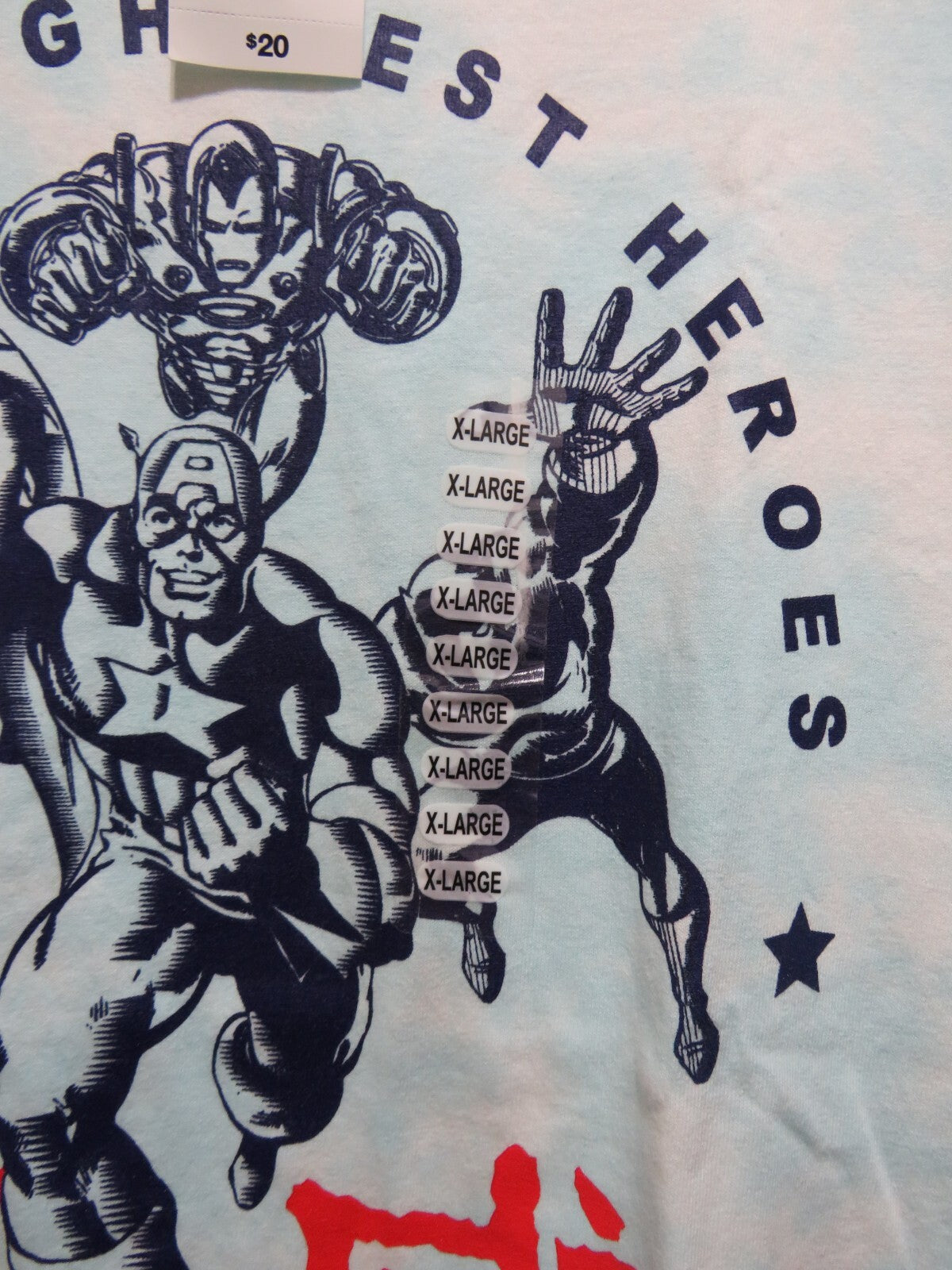 Avengers Earth's Mightiest Heroes T Shirt - Size XL