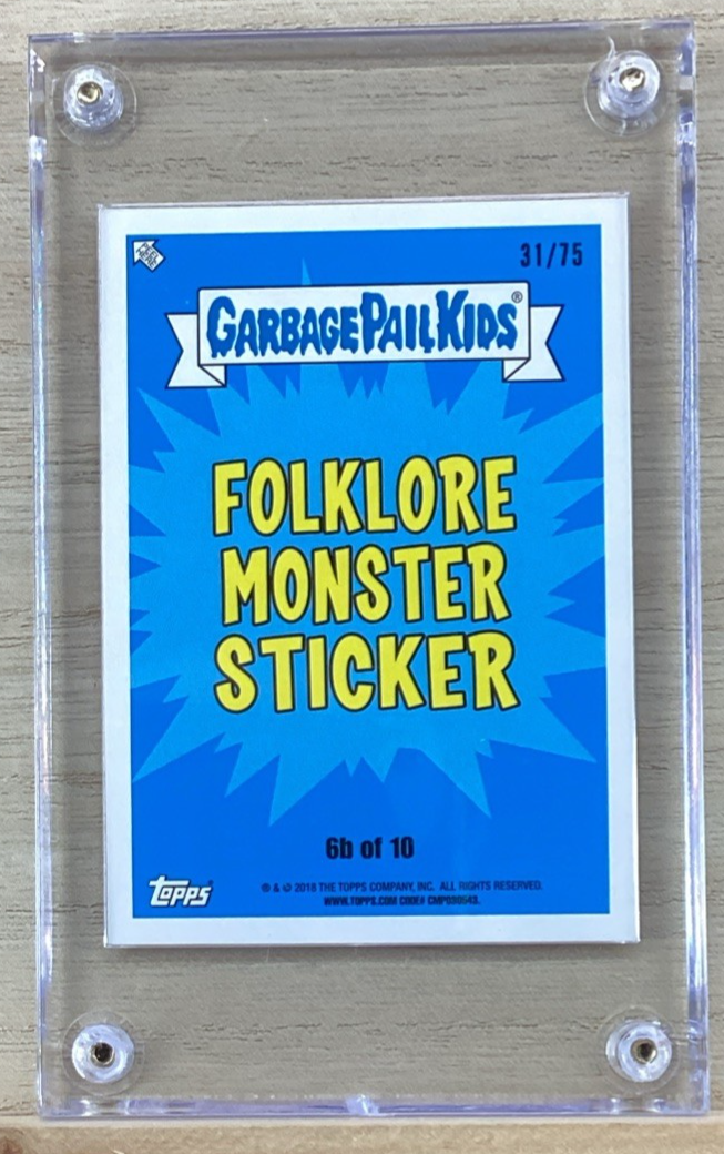 2018 Garbage Pail Kids - Woolly Woody - Red 31/75