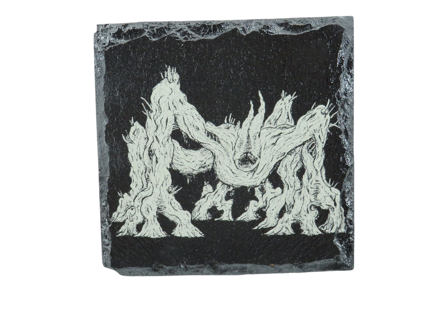Laser Engraved Slate Coaster - ST3