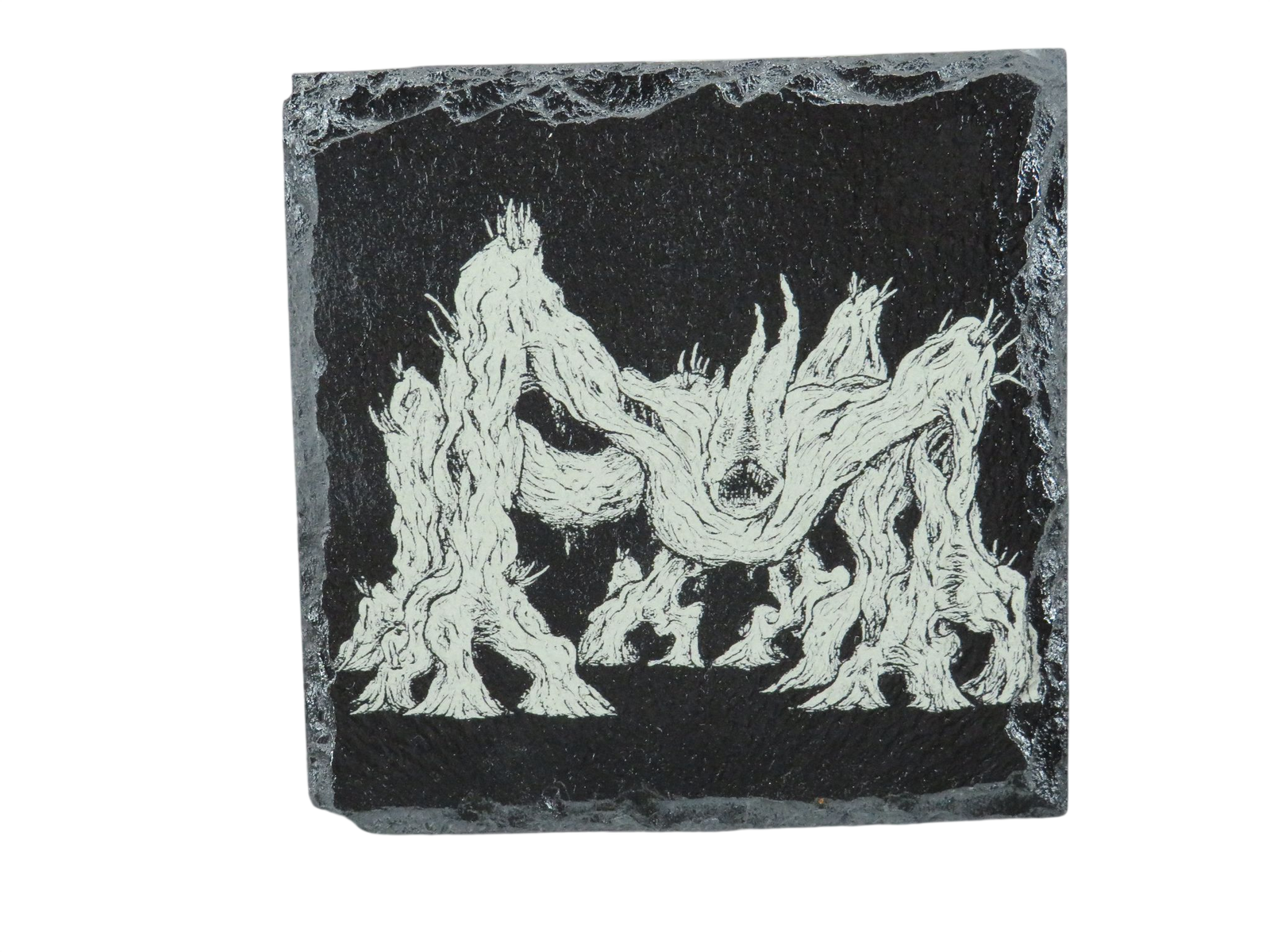 Laser Engraved Slate Coaster - ST3