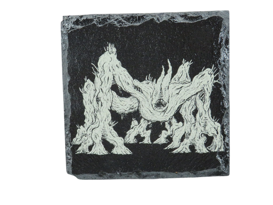 Laser Engraved Slate Coaster - ST3