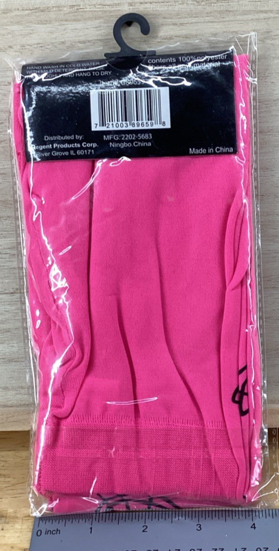 Pink With Black Spider Print Tights