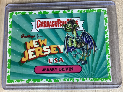 2018 Garbage Pail Kids - Jersey Devin - Green