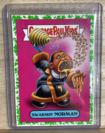2018 Topps Garbage Pail Kids - Swarmin Norman - Green