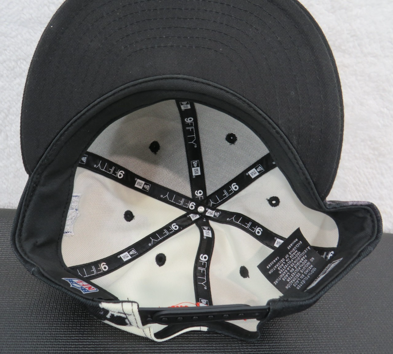 Cincinnati Bengals New Era black Ink Dye 9FIFTY Snapback Hat Flatbill