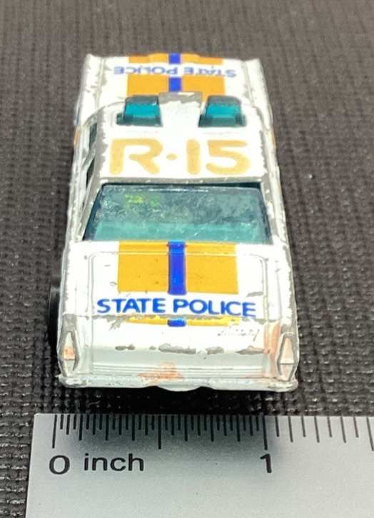 1978 Matchbox White Mercury R15 State Police Die Cast Car