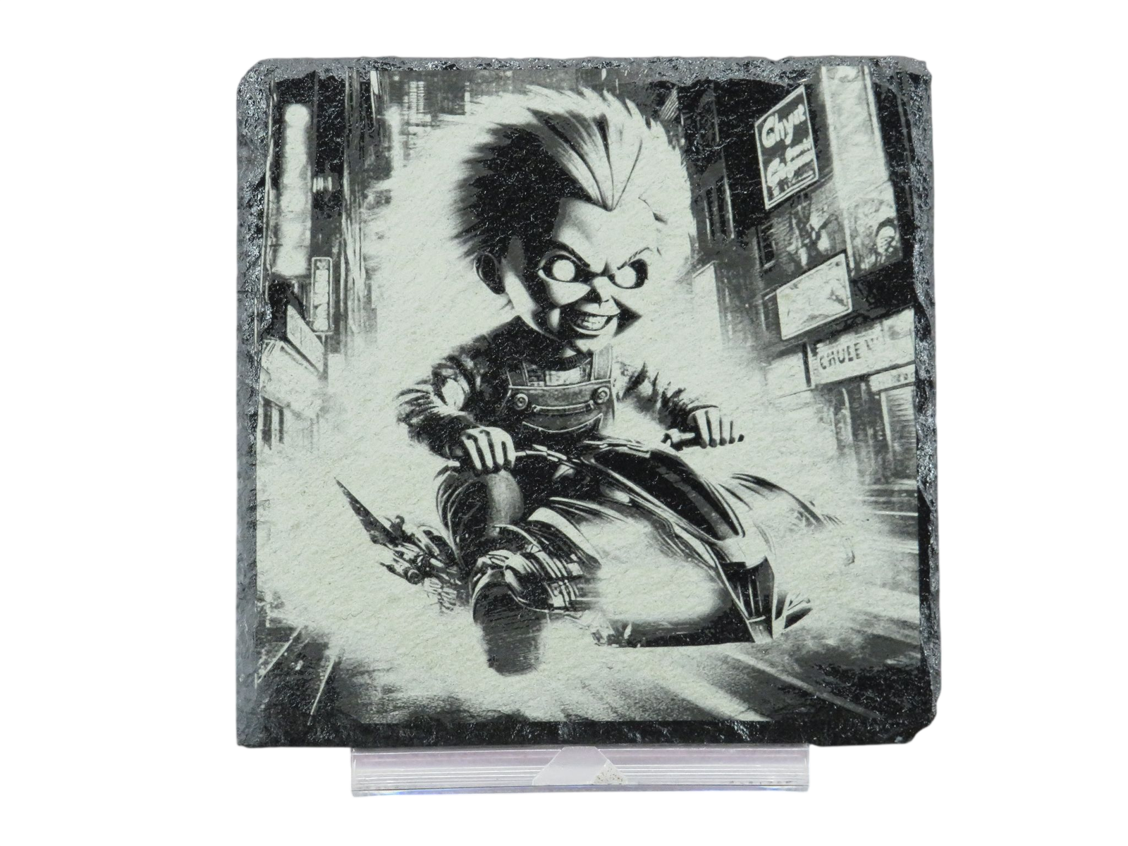 Laser Engraved Slate Coaster - CH3
