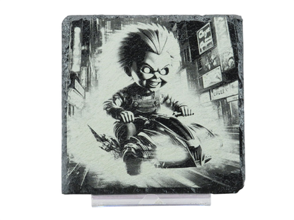 Laser Engraved Slate Coaster - CH3