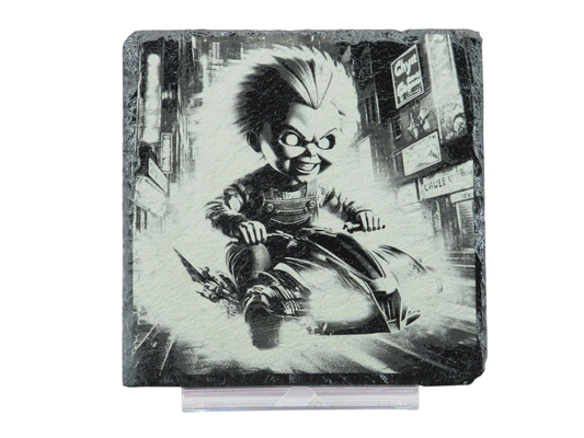 Laser Engraved Slate Coaster - CH3