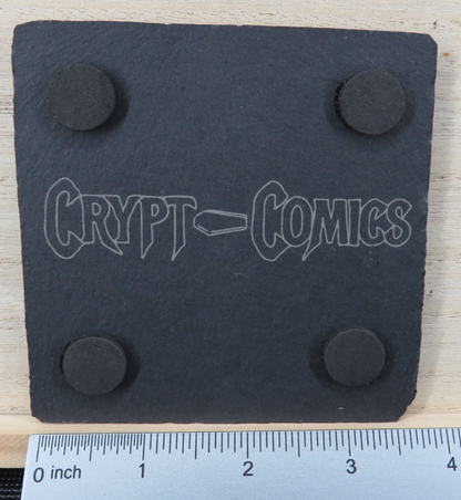 Laser Engraved Slate Coaster - G
