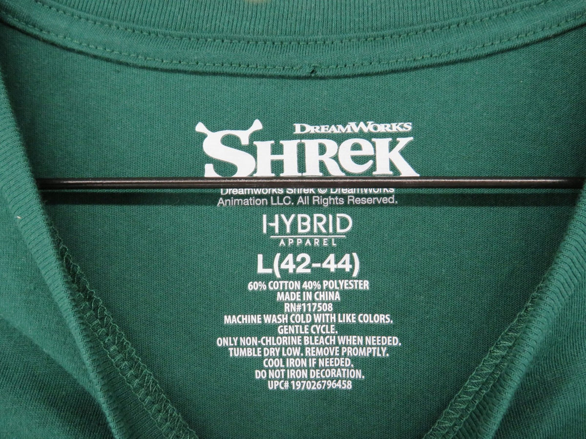 Shrek Hybrid Apparel Men's Large Green Dude With An Attitude Graphic T-Shirt2