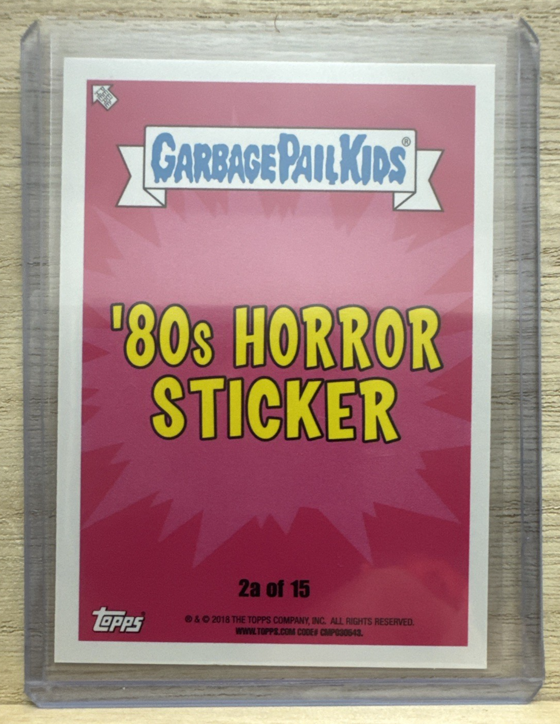 2018 Topps Garbage Pail Kids - Horrific Vic
