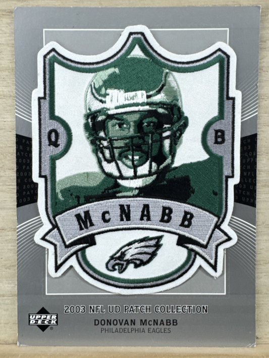 2003 Upper Deck Patch Collection - Jumbo Souvenir Patch Donovan McNabb #DM