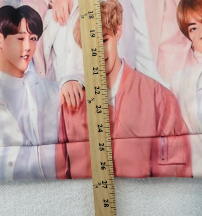 BTS Peach/Pink Color Long Sleeve Hoodie - Size Medium