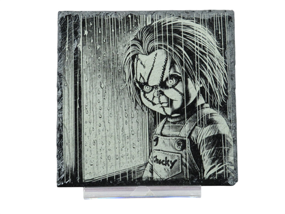 Laser Engraved Slate Coaster - CH1