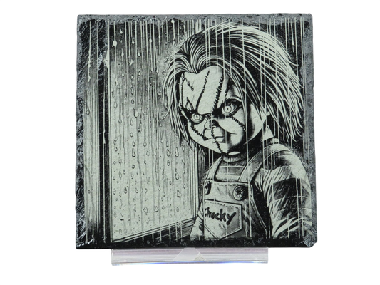 Laser Engraved Slate Coaster - CH1