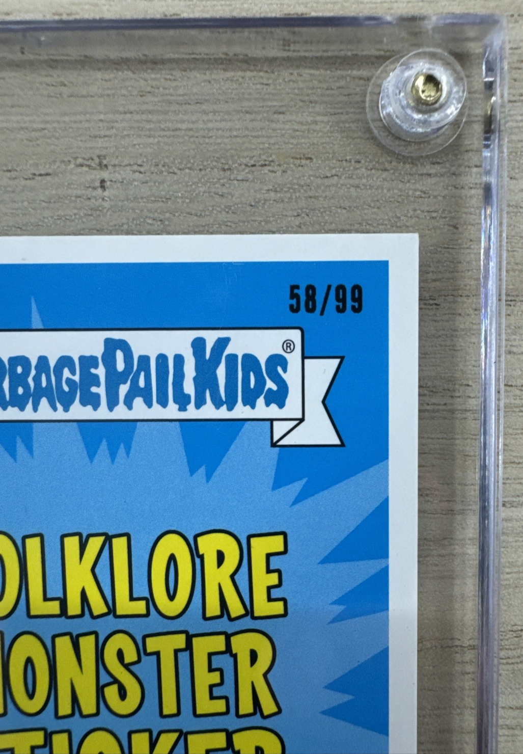2018 Topps Garbage Pail Kids - LOCH NESSIE - Blue 58/99
